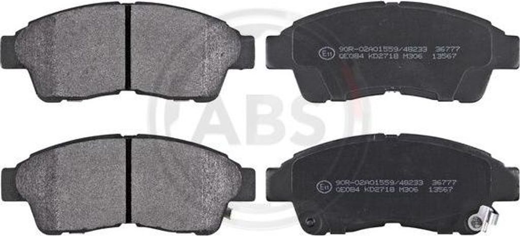 A.B.S. 36777 Bremsbelagsatz, Scheibenbremse OE 0446505010 kompatibel mit Corolla, Celica, Camry, Corona, Picnic, Previa, RAV 4