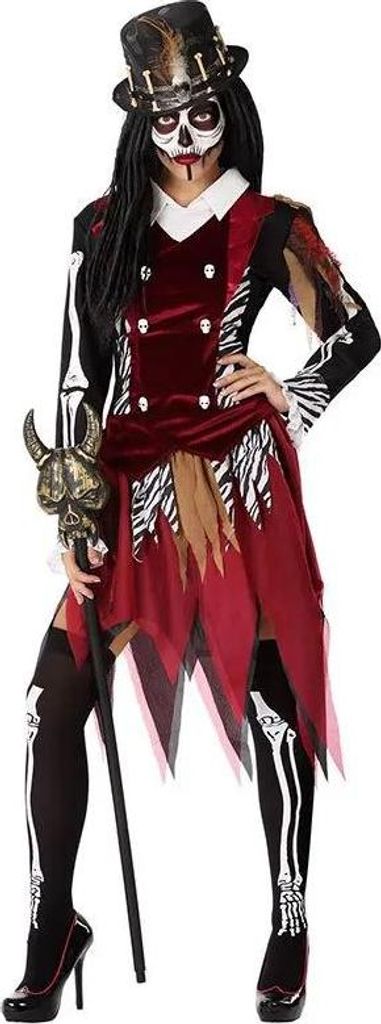 Voodoo-kostuum voor dames, Halloween-kostuum voor dames, Productafbeelding 