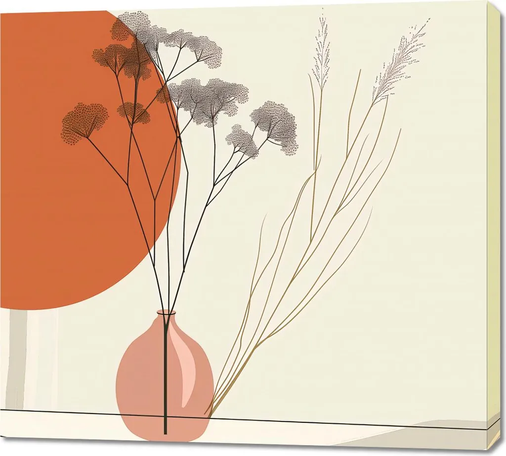 Quadro 100x90cm Vista essiccata