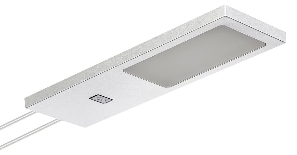 SOTECH LED-Unterbauleuchte GIULIA II mit Sensor neutralweiß 4000 K silbergrau – Unterschrankleuchte (1er Set)