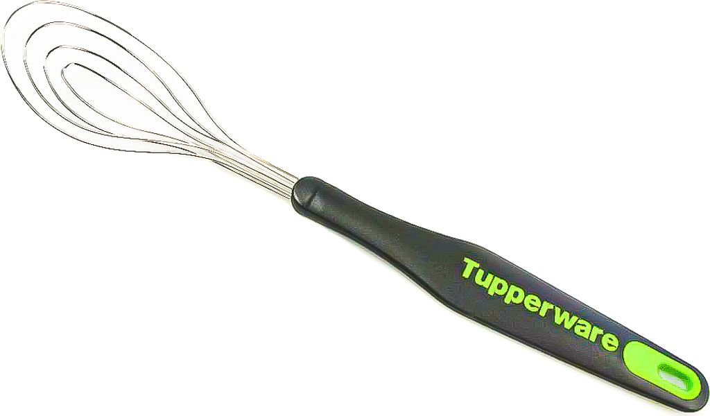 TUPPERWARE Griffbereit Tellerbesen schwarz-grün D165 Produktbild 