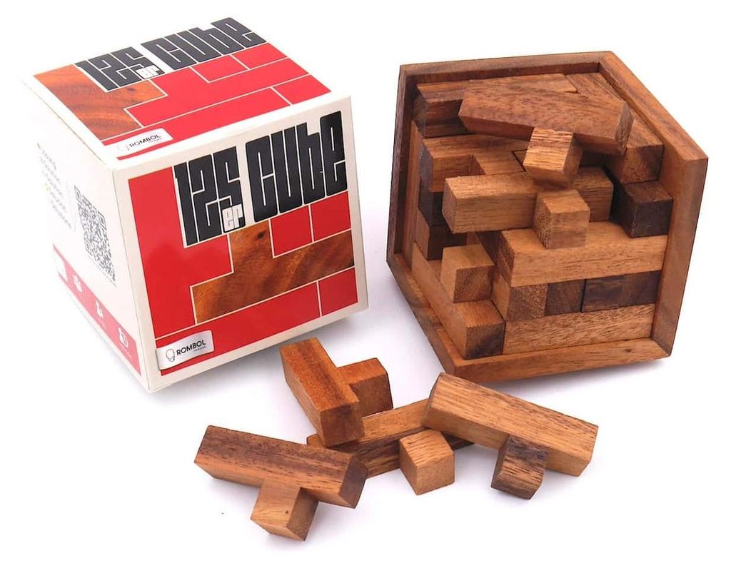 125er-Cube - herausforderndes Denkspiel aus edlem Holz für Produktbild 