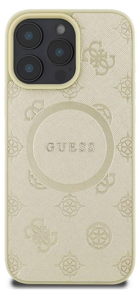 Guess, Schutzhülle für iPhone 16 Pro Max resistent MagSafe, Gold