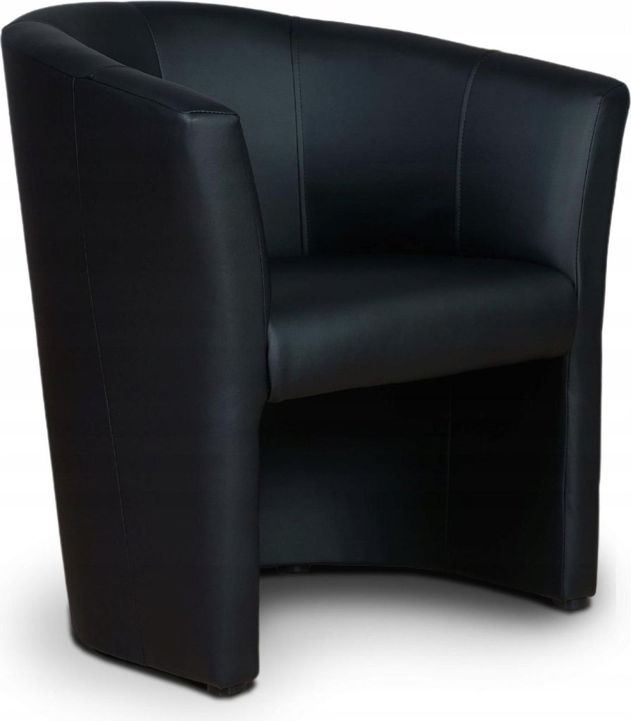 Sessel - Schwarz - 75x79x64 cm B/H/T - Kunstleder - Fleckenbeständig - Relaxsessel - CAFE