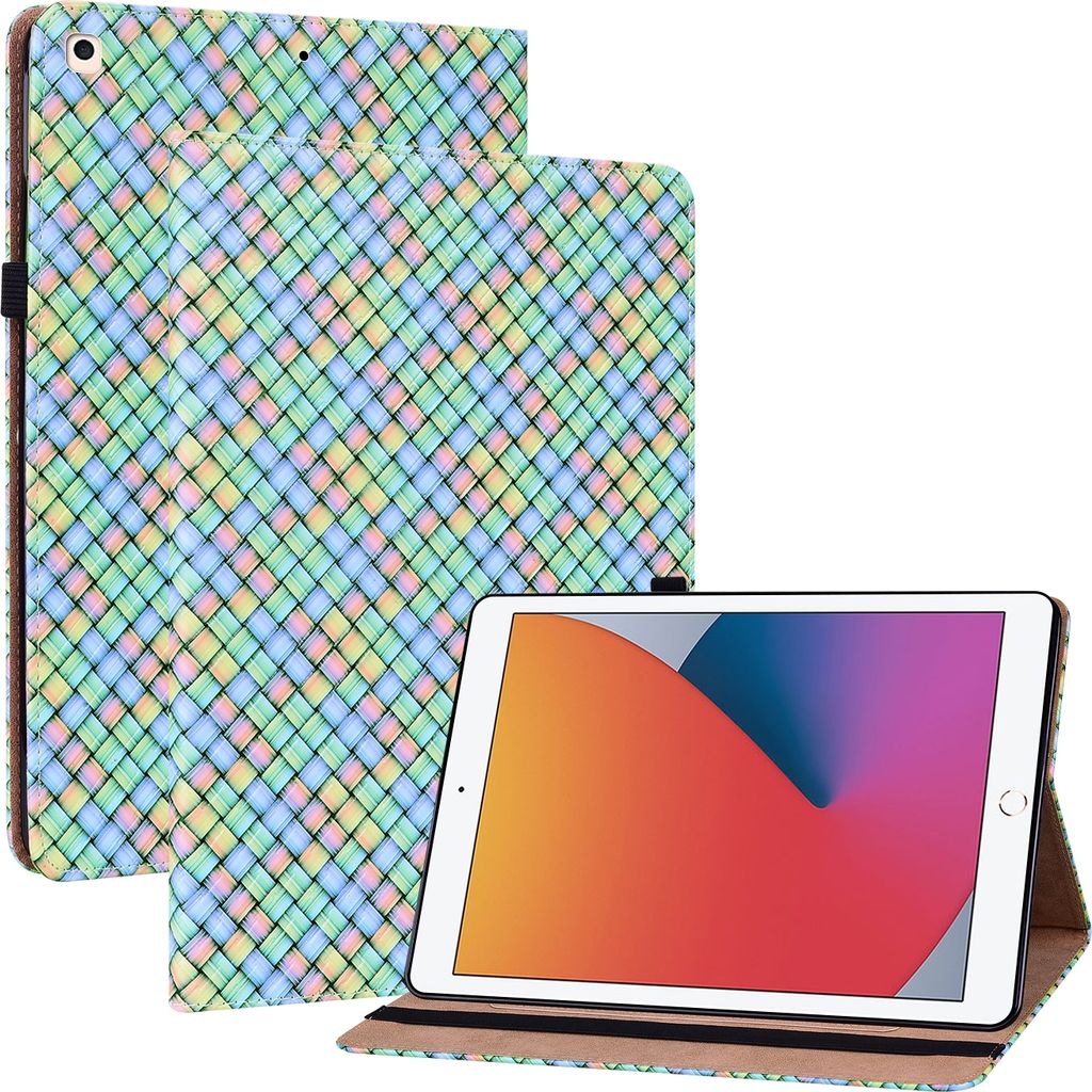 Für Apple iPad 10.2 7. / 8. / 9. Gen Regen Kunst Leder Hülle Tablet Tasche Etuis