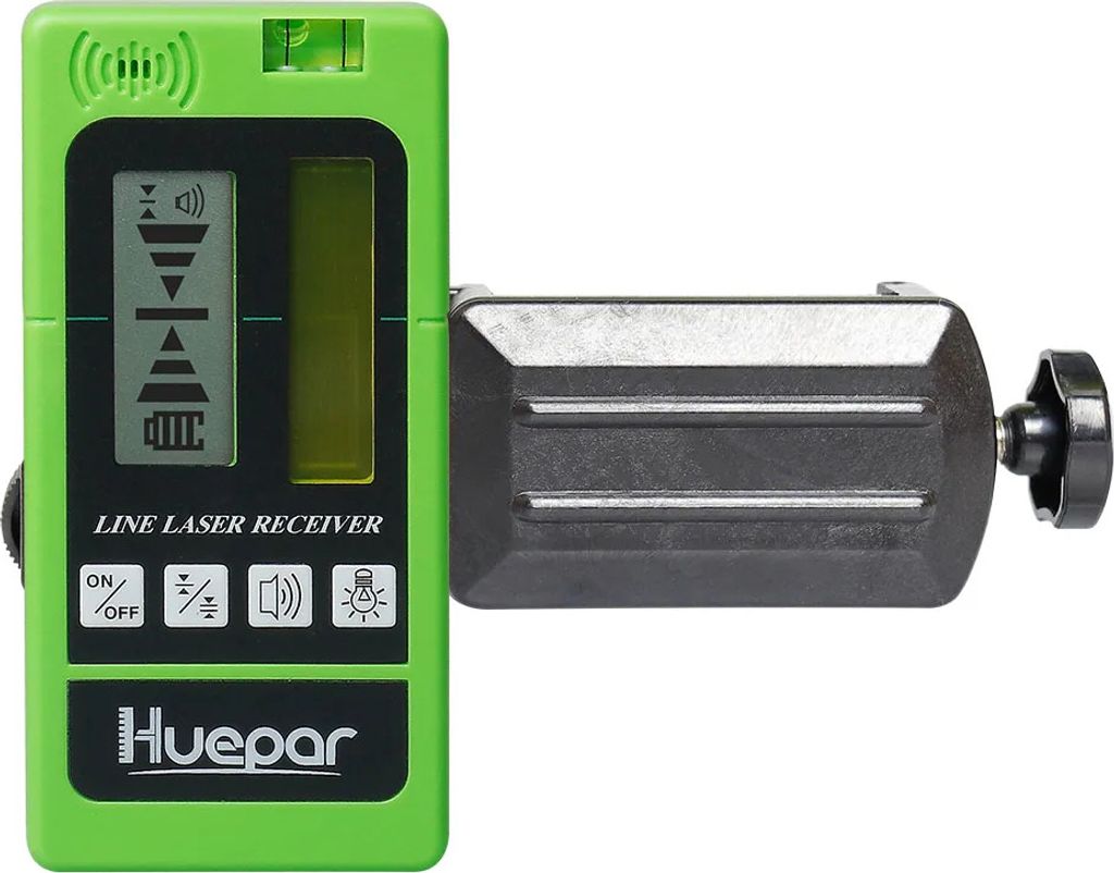 Laserový prijímač Huepar, dvojitý LCD displej, vysoká Obrázok produktu 