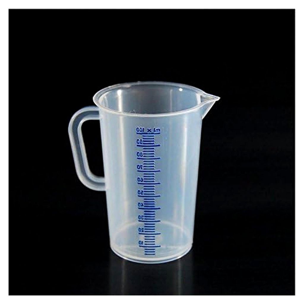 Messbecher 100 ml mit blauer Skala aus PP