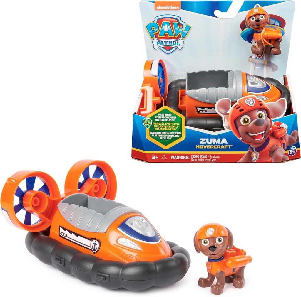 PAW Patrol , Luftkissenboot mit Zuma-Figur (Sustainable Produktbild 