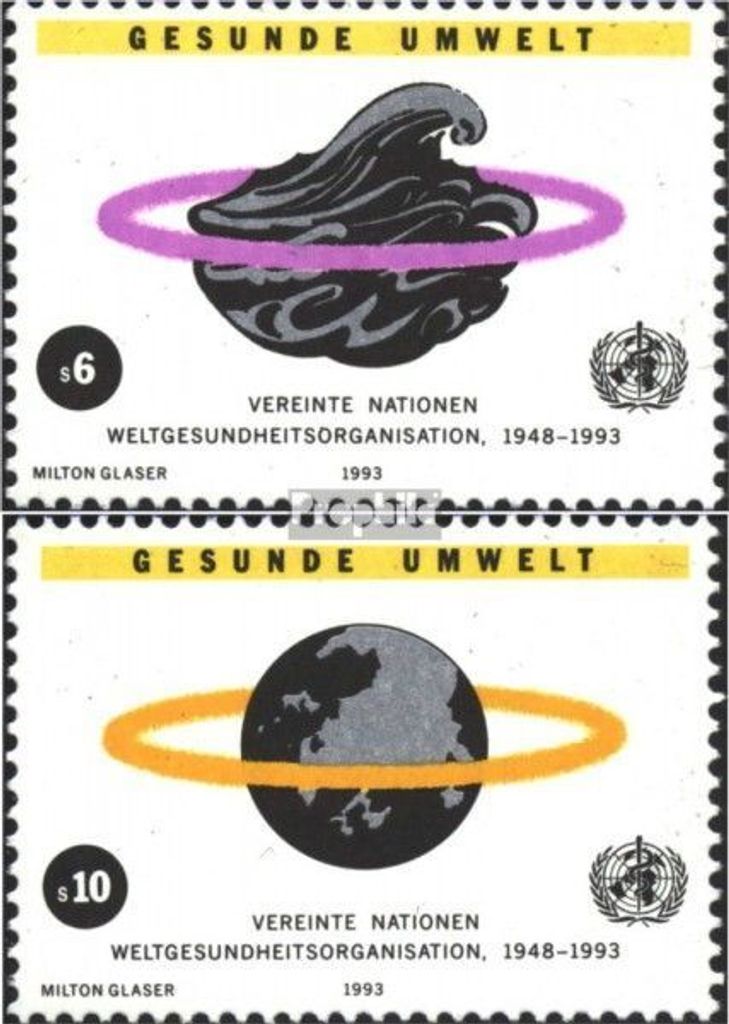 Briefmarken UNO - Wien 1993 Mi 147-148 (kompl.Ausg.) postfrisch 45 Jahre WHO