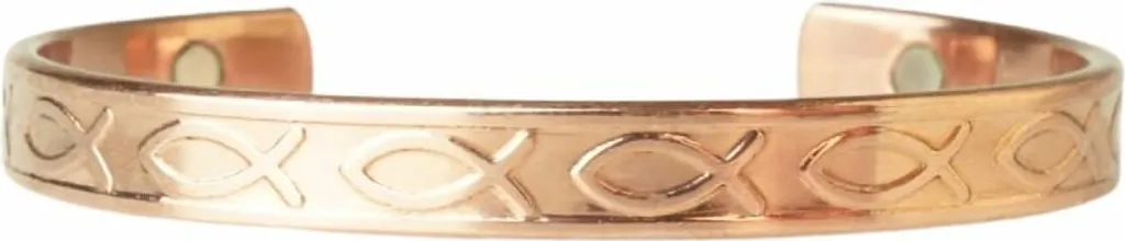Bracciale Etnico Divine Fish in Rame | Accessorio Orientale Chic - 2
