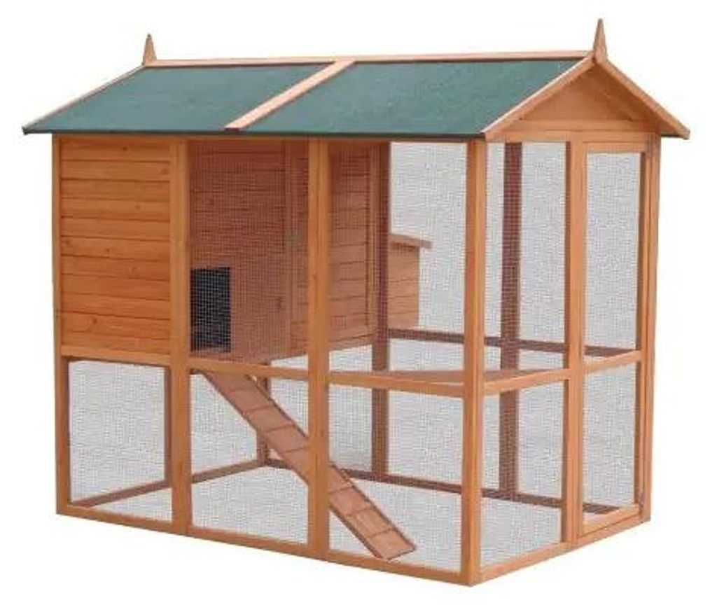 TrendLine Hühnerhaus Wilma XXL 174 x 149 x 160 cm natur