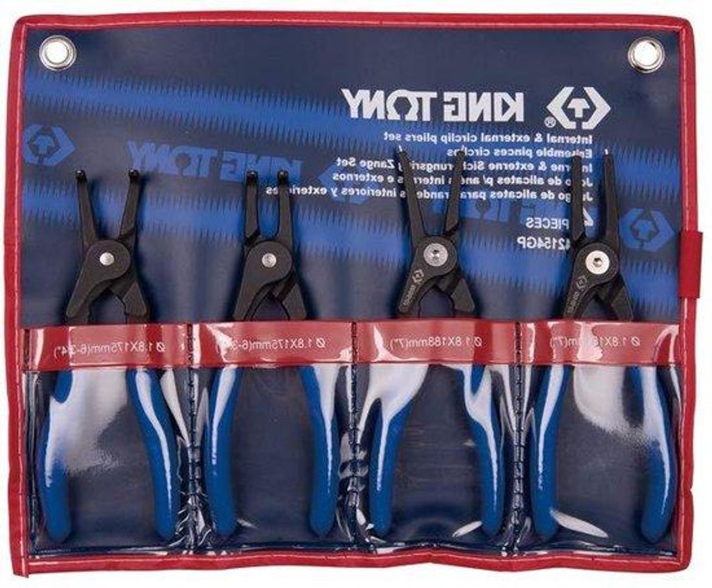 Zangen-Set 4-teilig mit Aufbewahrungsbox