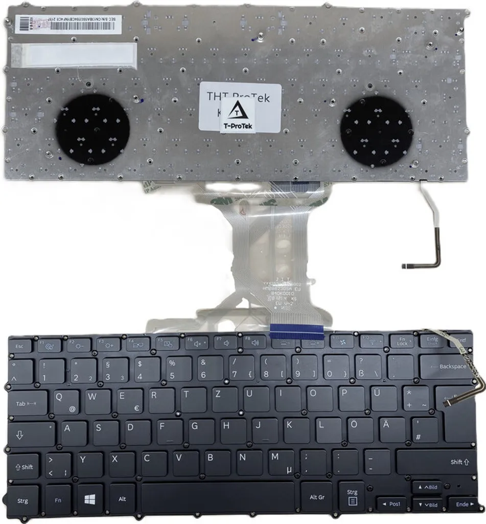 Clavier Rétroéclairé avec Cadre Noir pour Samsung NP900X3E - AZERTY Français