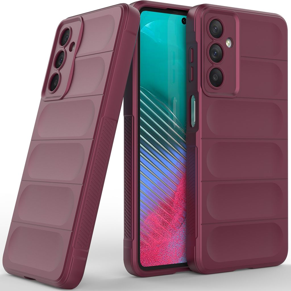 Handyhülle für Samsung Galaxy M54 5G Weich TPU Silikon Stossfest Anti-rutsch Hülle bordeaux