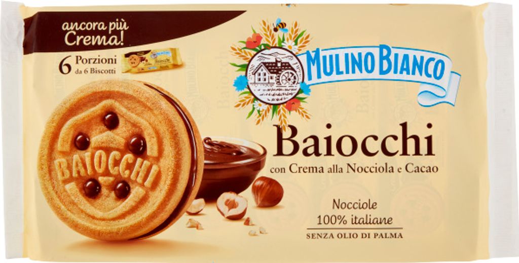 Baiocchi gefülltes Gebäck 336g - Mulino Bianco