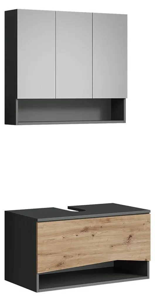 Aménager une Petite Salle de Bain avec l'Ensemble Vicco Willow Chêne 2 Pcs