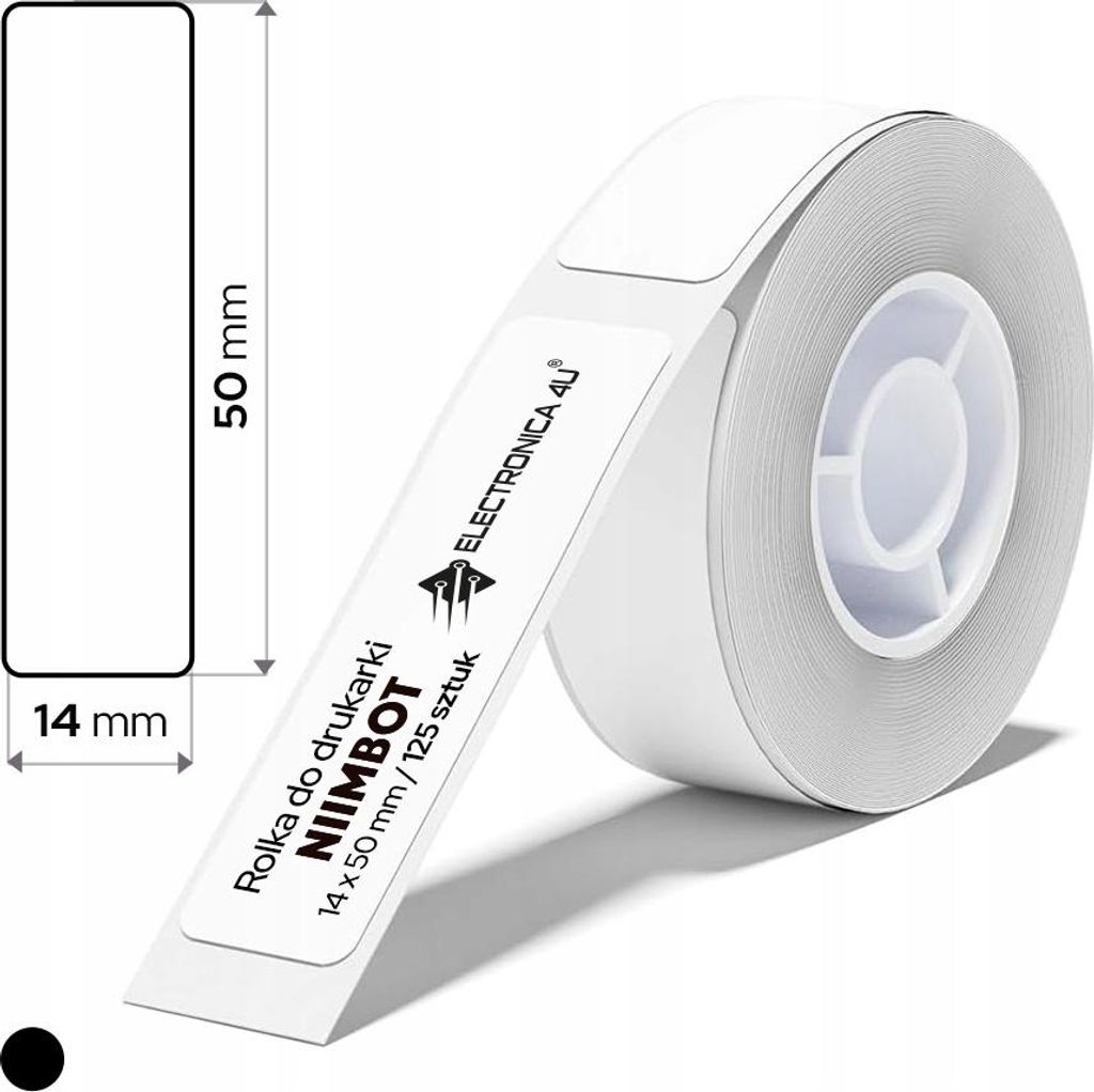 Selbstklebende Etiketten, Thermotransferaufkleber für Niimbot B18 14x50