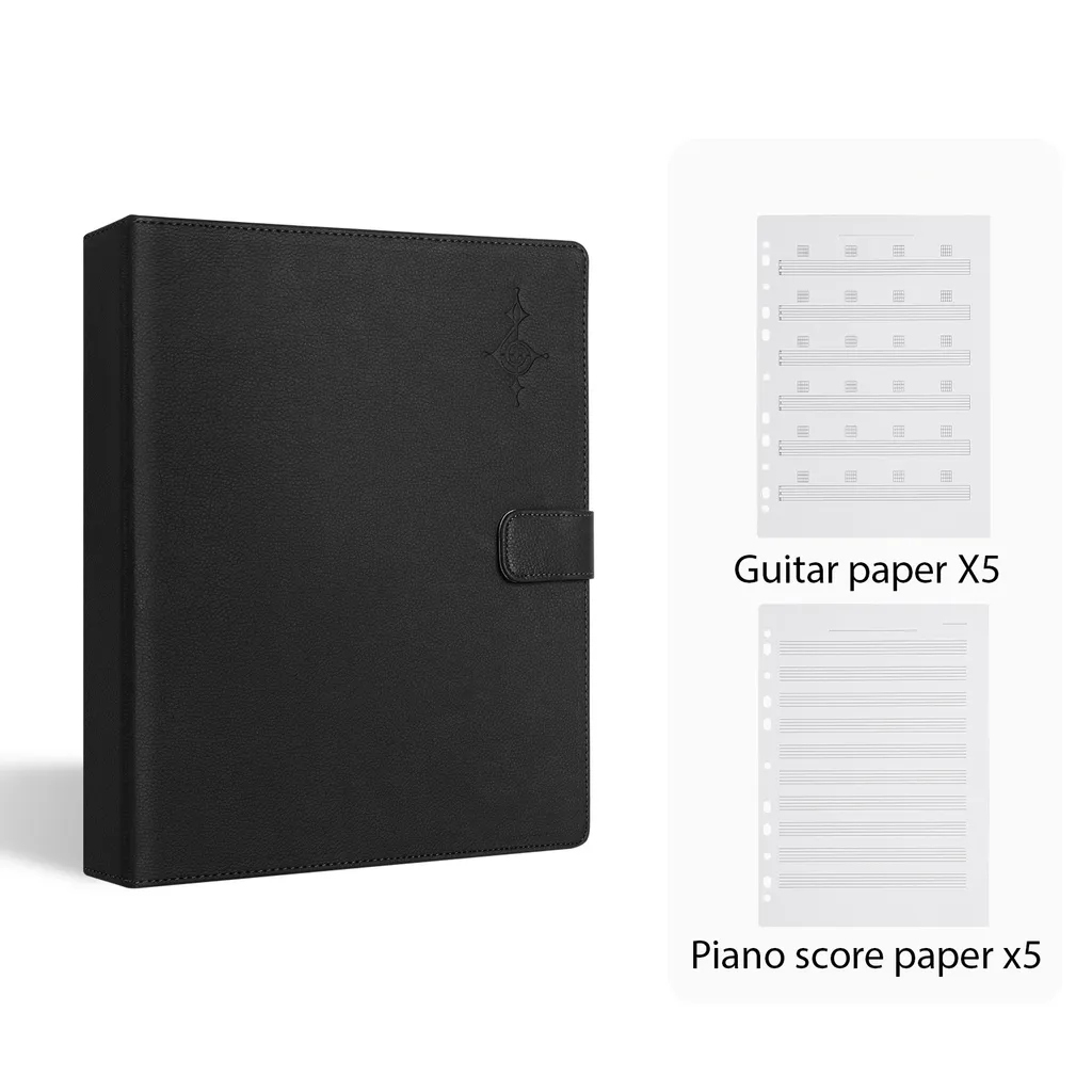 Pochette de musique pour partitions A4 avec reliure spirale flexible