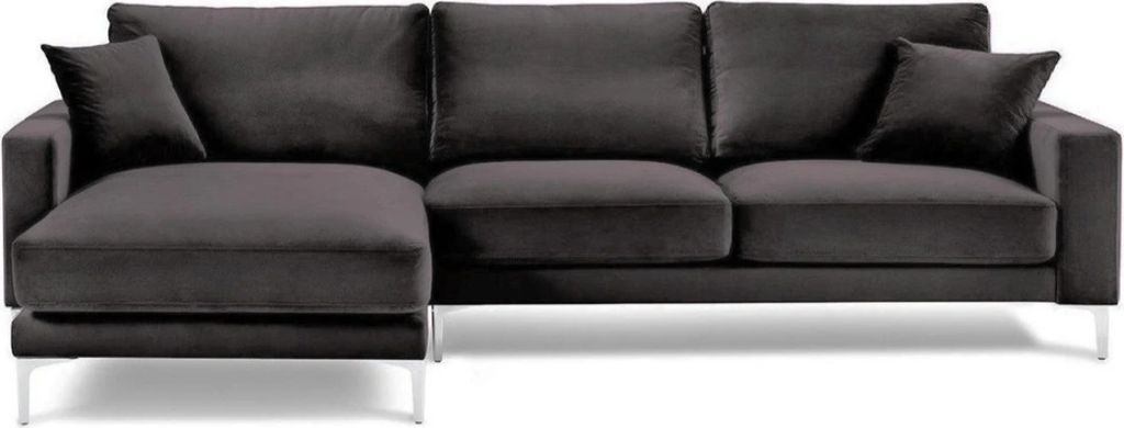 Sofas Italienische Möbel Schwarz Ecksofa Wohnzimmer Design Couchen Polster Sofa