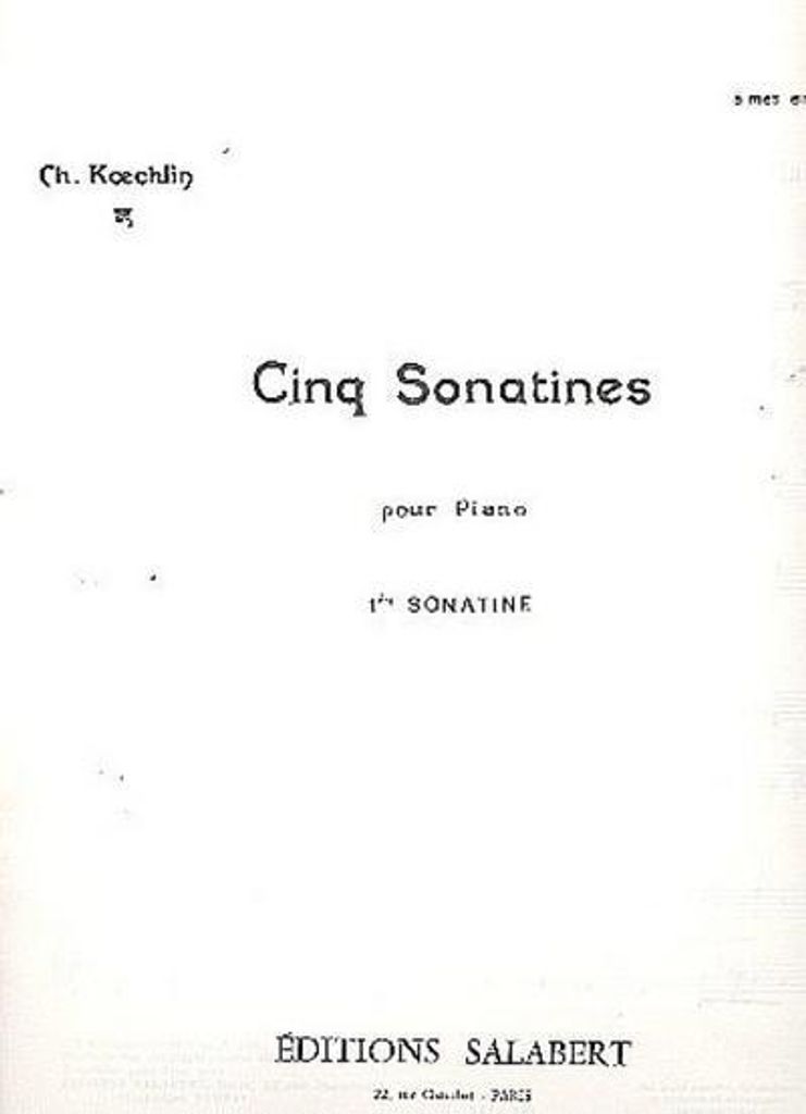 Sonatine op.59,1 pour piano