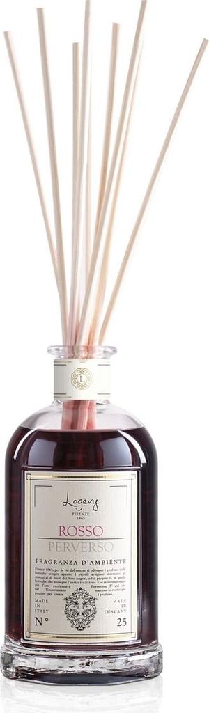 Logevy – Raumduft – Rosso Perverso – 100 ml – Fruchtige Noten von Apfel und Himbeere