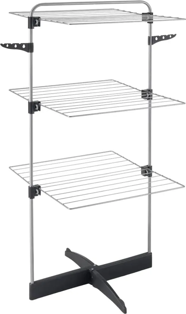 Séchoir à linge pour petit appartement - Modèle autonome 123 cm gris