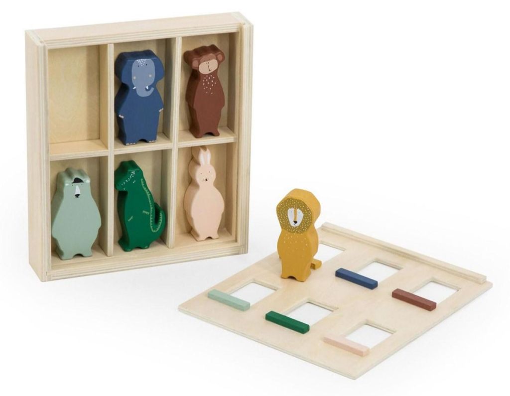 Trixie Holzspielzeug Tierapartment -Holz Puppenhaus Tiere