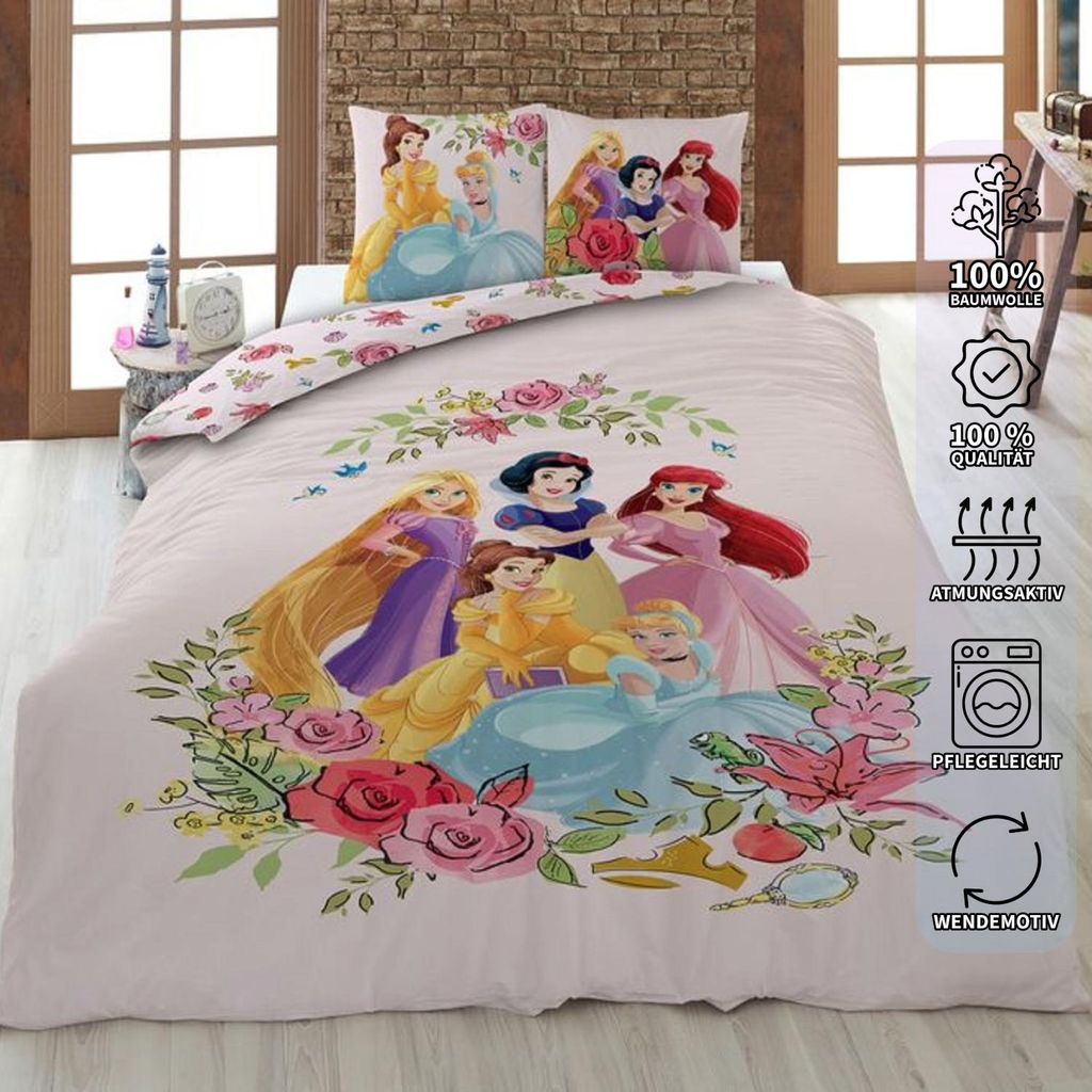 Biancheria da letto per ragazze Disney Princess 135 x 200 Immagine del prodotto 