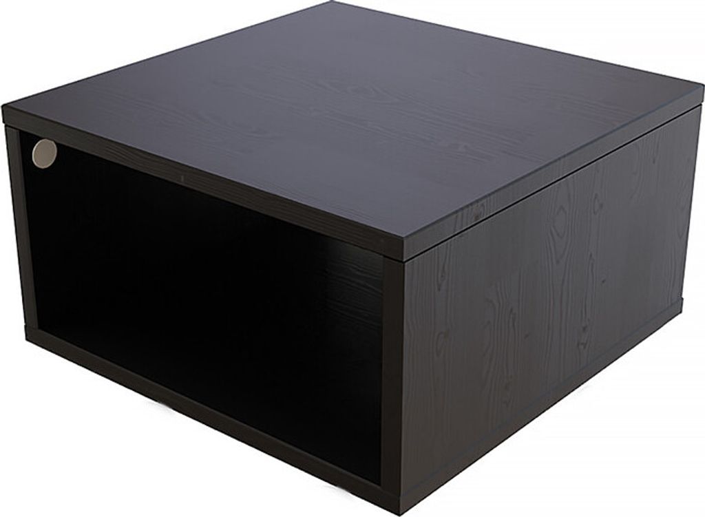 Aufbewahrungswürfel Holz 50x50 cm - Schwarz