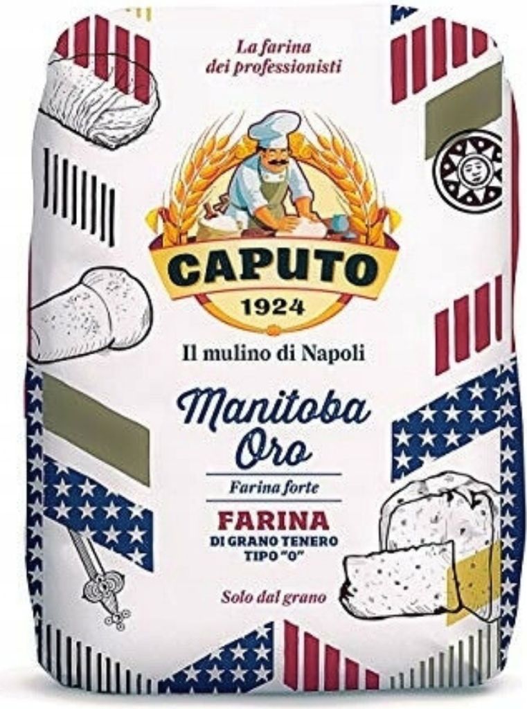 A bag of Caputo 'Manitoba Oro' flour.