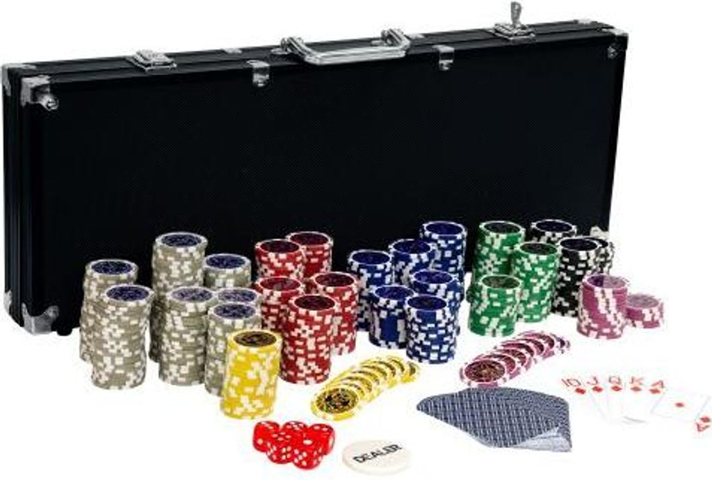 GamesPlanet®  Pokerový set Black Edition, 500 žetonů Obrázek produktu 