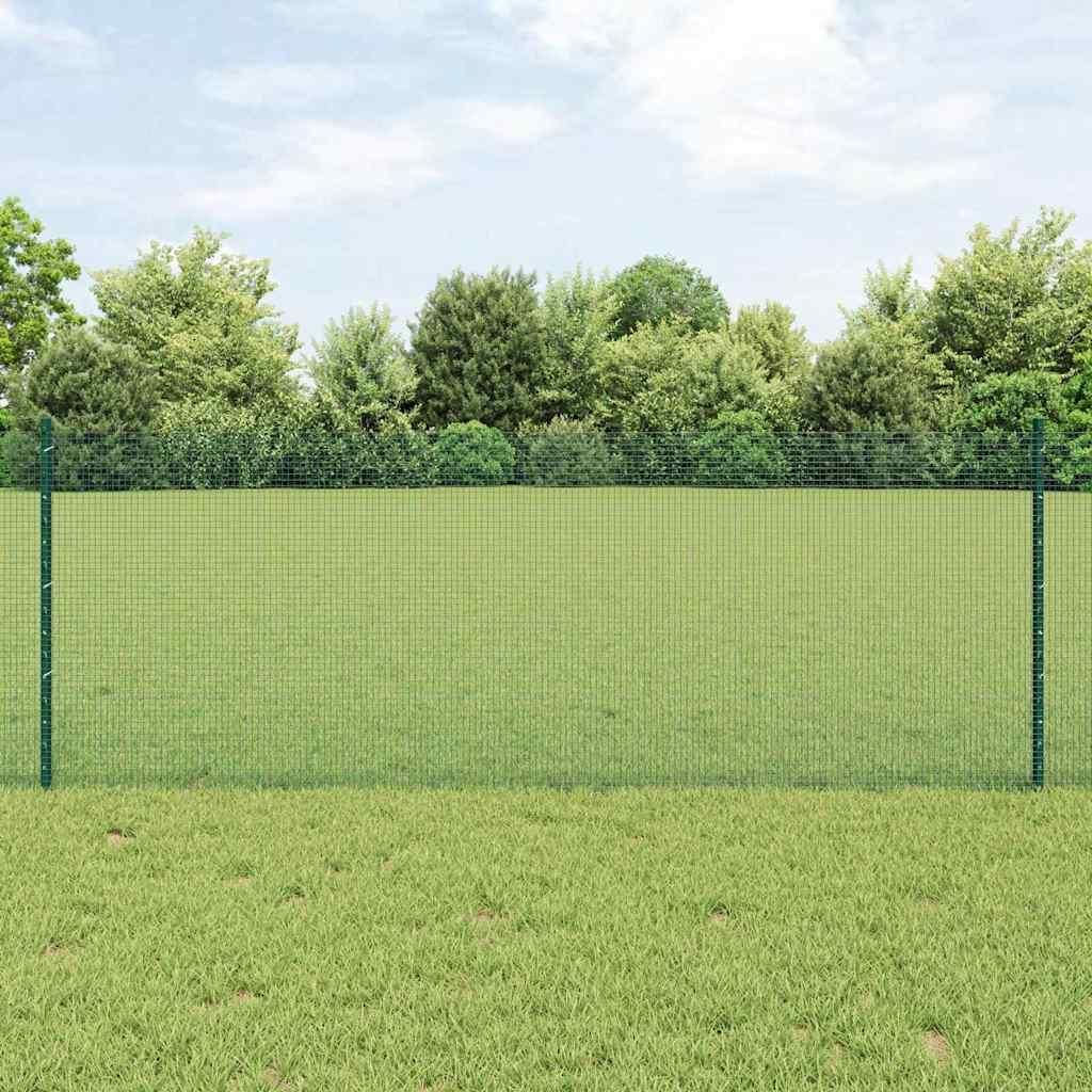 Maison Exclusive - Zaun mit Pfosten Grün