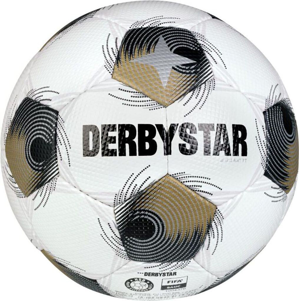 Derbystar Brillant TT v25 weiss gold Fußball weiss pink gruen 5