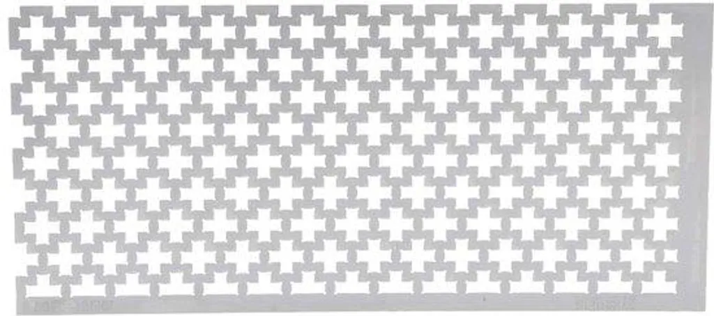 Outil d'alignement diamond painting avec grille en inox perforée