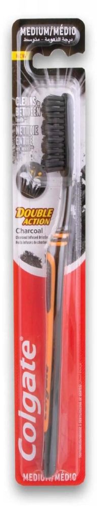 Brosse à dents Colgate Charcoal DoubleAction Medium Image du produit 