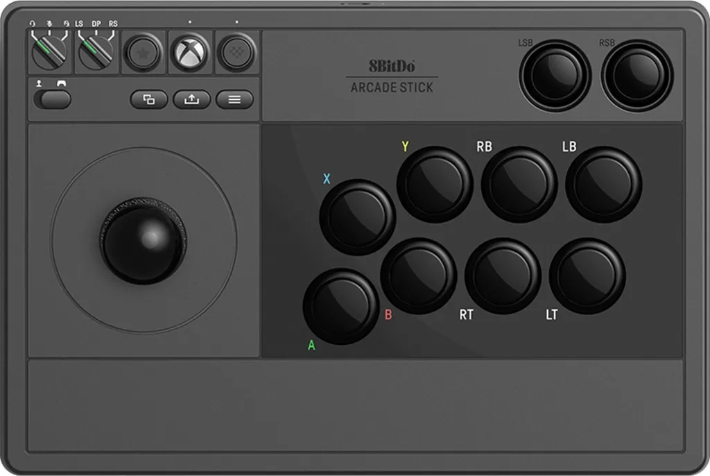 8BitDo Arcade Stick Sans Fil avec Batterie Rechargeable pour Xbox et PC