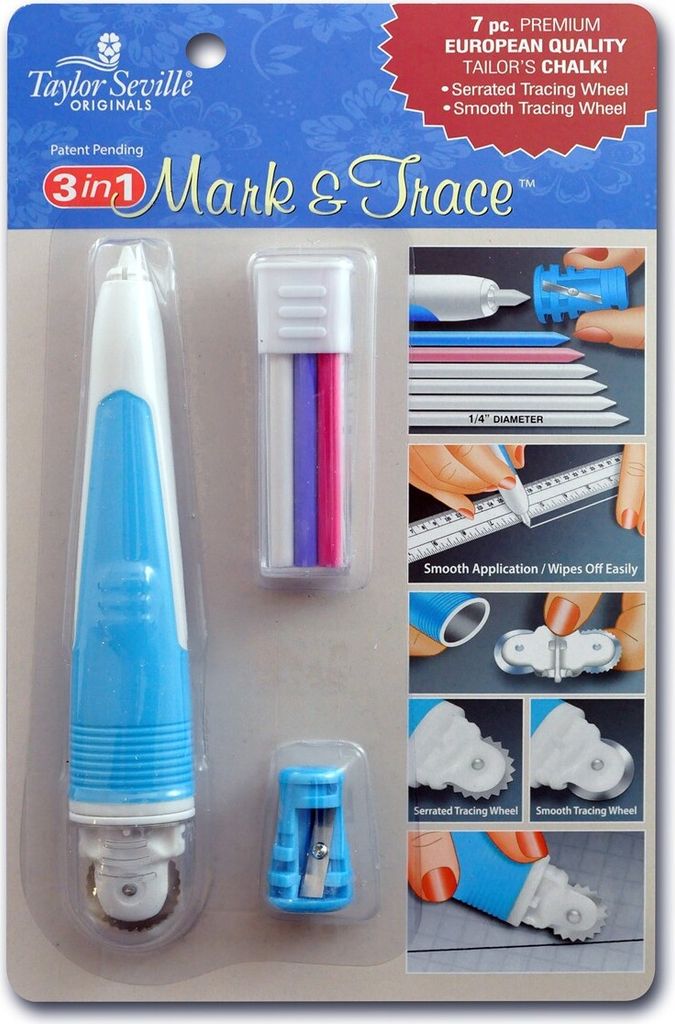 Taylor Seville Mark & Trace 3-in-1 Kopierrad mit Kreideminen