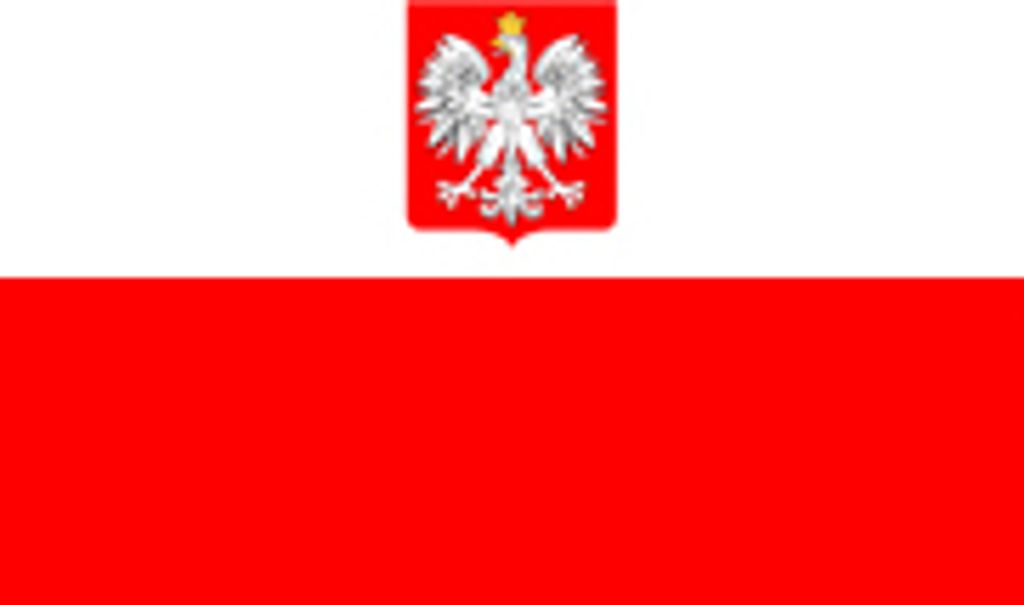 Fahne Polen mit Wappen 90x150 cm Produktbild 