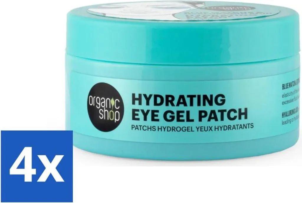 Offerta Valore 4 Pezzi Organic Shop Eye Patch Blue Matcha e Ialuronico