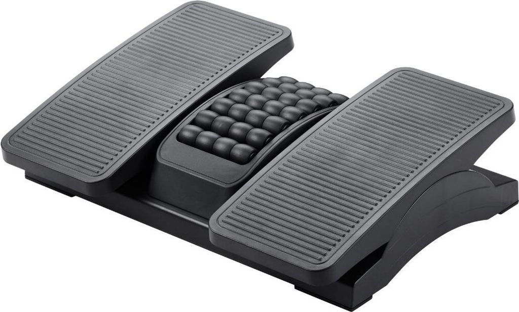 Platinet PFR6067 Fußstütze Büro, 42,5 × 32,5 cm, Anti-Rutsch Oberfläche, Massagefunktion, Neigung bis 25°