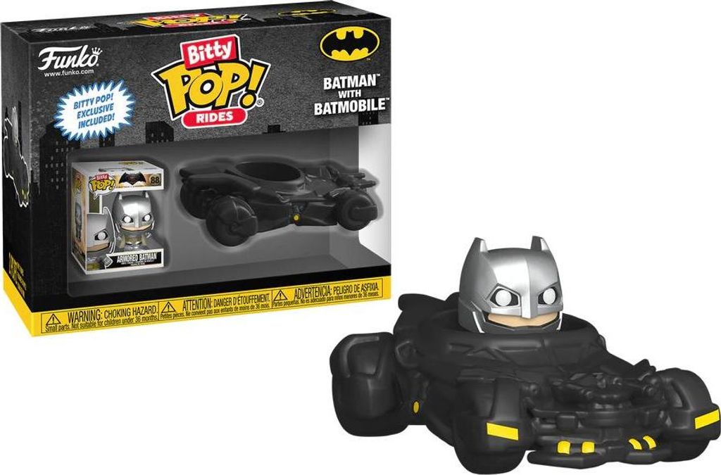 Figurine Funko POP Bitty Batman 88 Batman with Batmobile Image du produit 