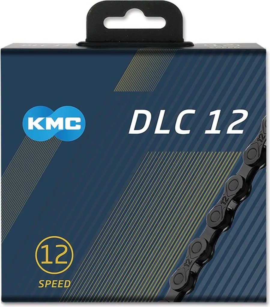 Chaîne vtt et route KMC DLC 12 Waxed argent 126 maillons compétition