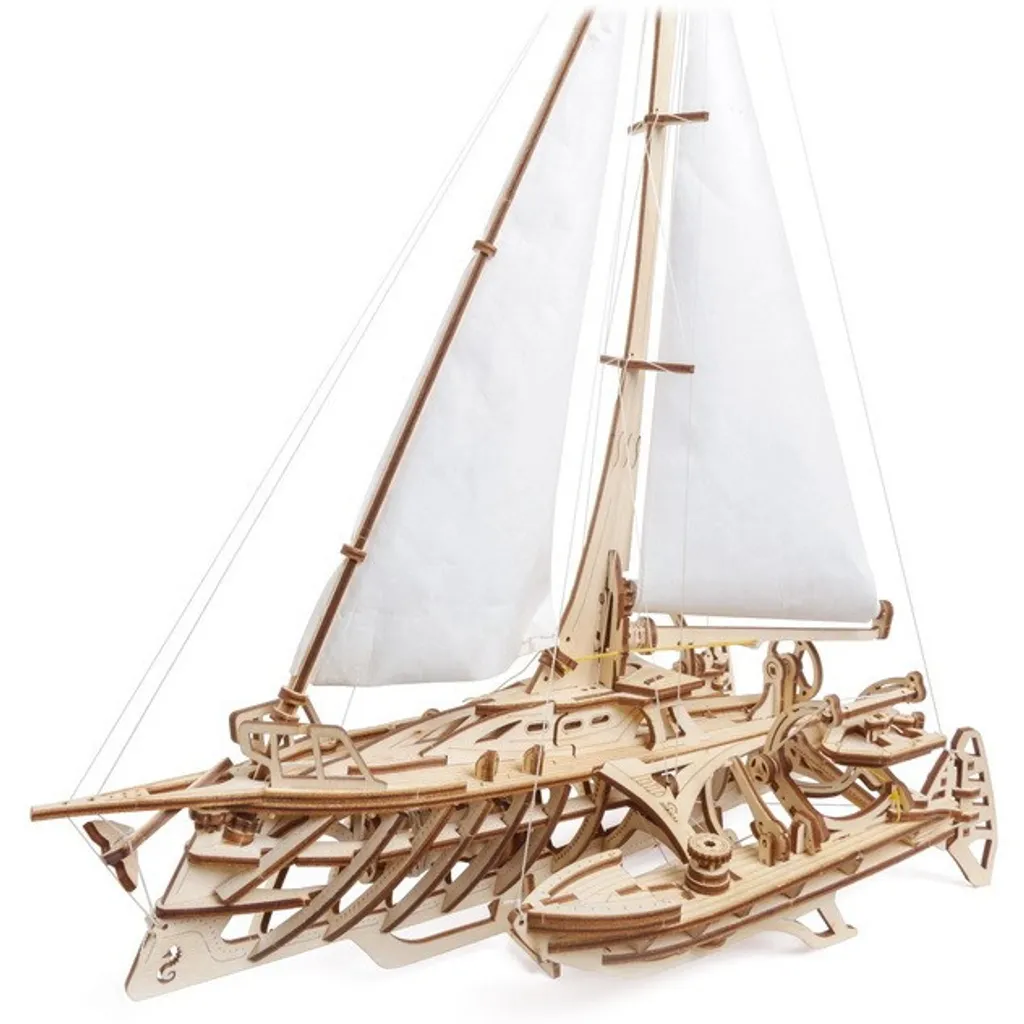 Puzzle 3D Bois Trimaran Merihobus : Montage facile sans colle 237p