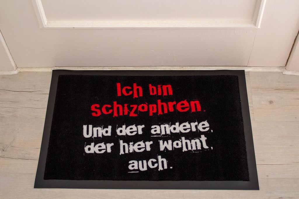Zerbino Con Scritta 'Fußmatte Um Audienz Betteln' – 60x40 Cm, Gomma Antiscivolo, Idea Regalo Ironica