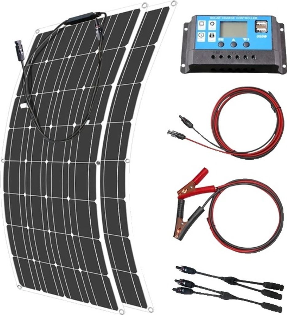 Solární panel, flexibilní, vodotěsný, 200W solární sada Obrázek produktu 