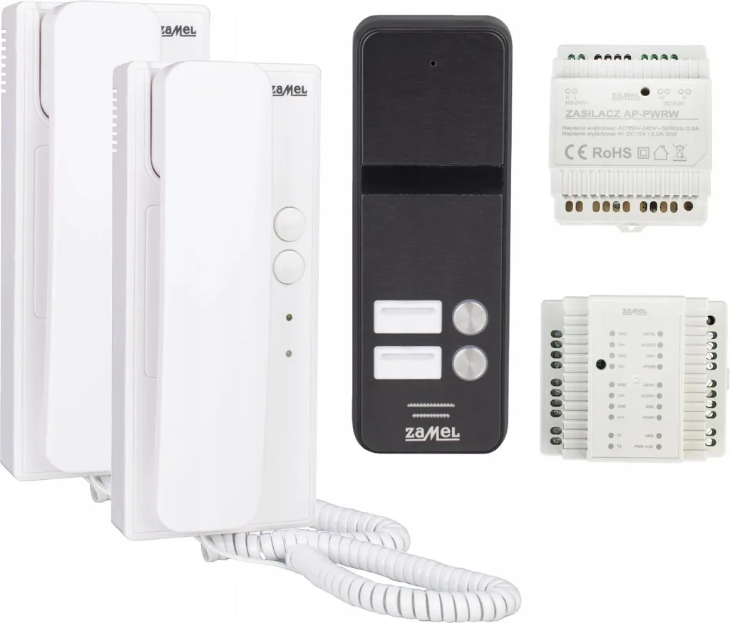 Interphone Audio Double Appel pour Maison Bifamiliale Modèle AS-102A