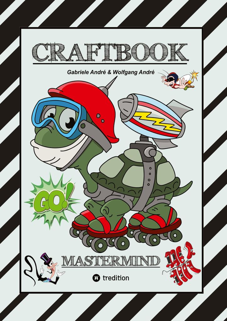 Craftbook - Super Tutorials - Wunderbare Ausmalmotive - Knifflige Rätsel Und Aufgaben - Vorlagen - Witzige Bilder - Zeichenführung - Genie
