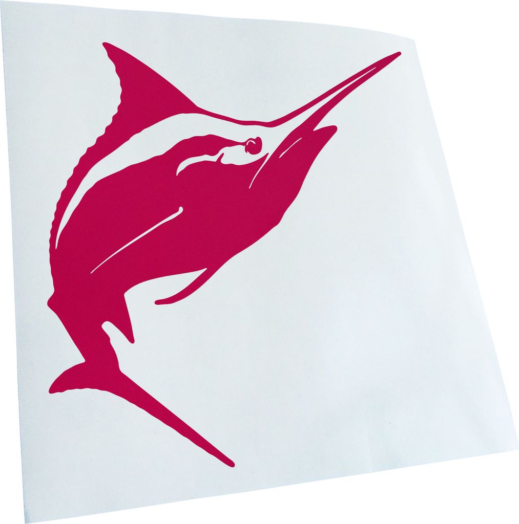 hauptsachebeklebt Kiwistar - Autoaufkleber - Schwertfisch Swordfish Heckscheibe - Aufkleber für Auto Kfz Fahrrad, LKW, Truck Mofa