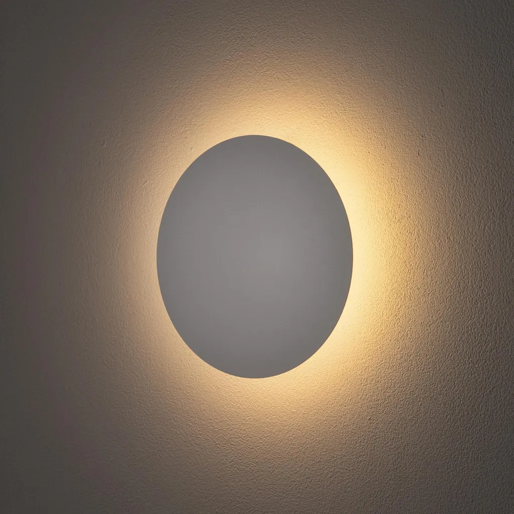 Applique murale LED compacte 15cm pour petits espaces - RING blanc 7W - 5