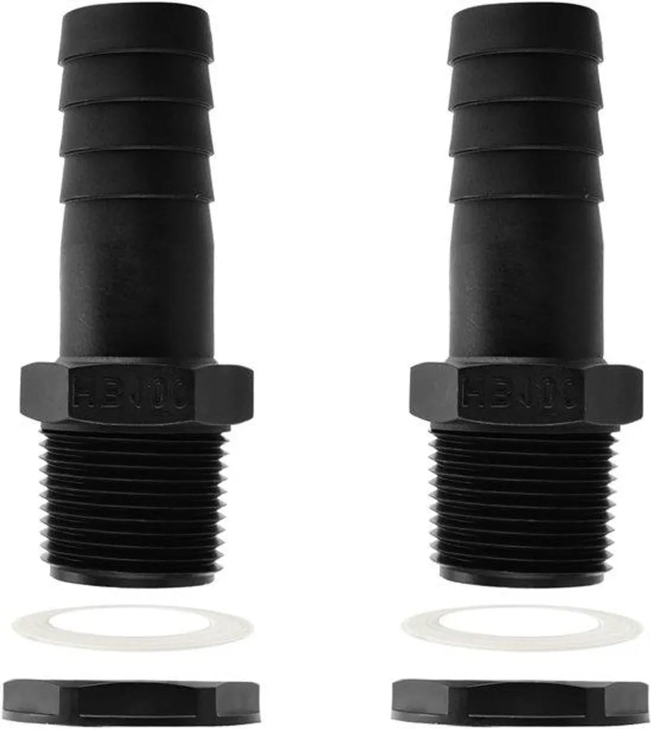 Kit de connexion pour récupérateur d'eau de pluie 2" avec joints et tuyau